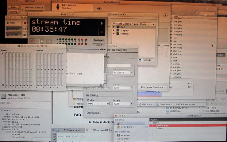 Shelly's SuperCollider+Icecast set-up