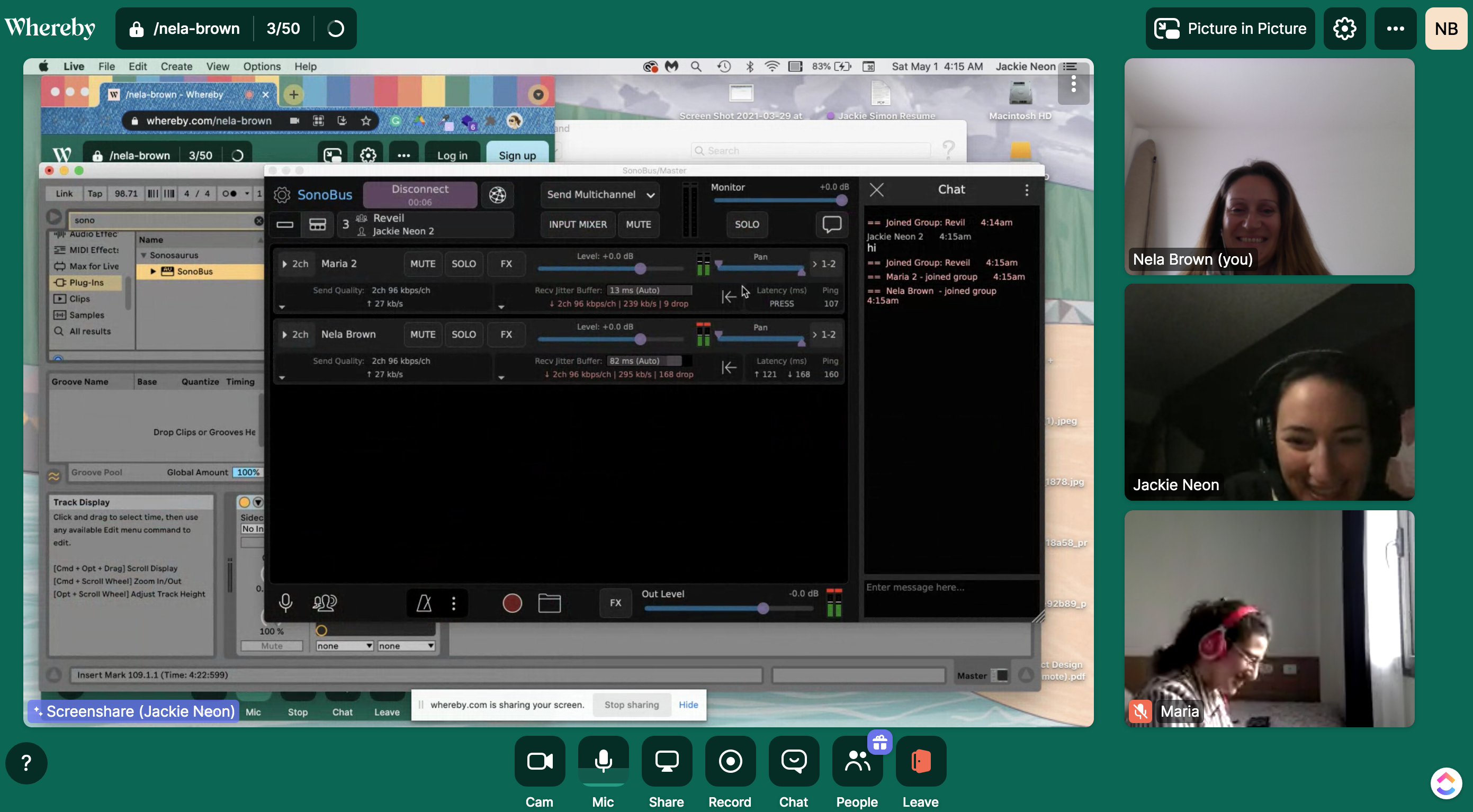 FLO-Workshop-Reveil-SC8 Off Grid-May-2021-Nela-Brown-Maria-Mannone-Jackie-Neon